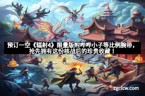 预订一空《辐射4》限量版附哔哔小子等比例腕带，抢先拥有这份核战后的珍贵收藏！